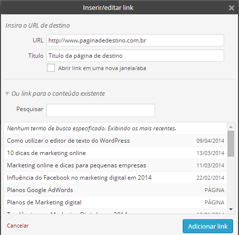 adicionando-links-editor-wordpress